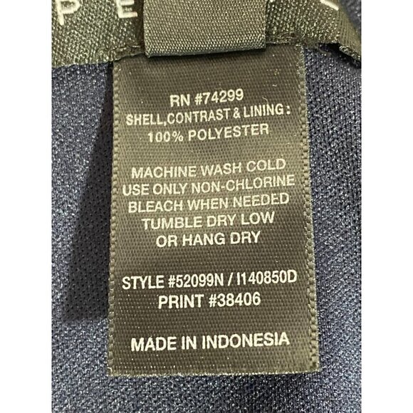 Enfocus Petite Chevron Sleeveless Maxi Dress Blue & Tan Women’s Size 10 - Picture 5 of 9